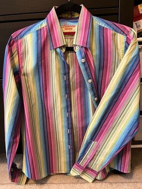 Luchiano Visconti Boys Dress Shirt Size Medium
